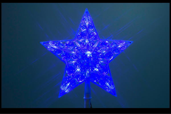 楽天市場】イルミネーション クリスタルスターブルー スター 星 ほし