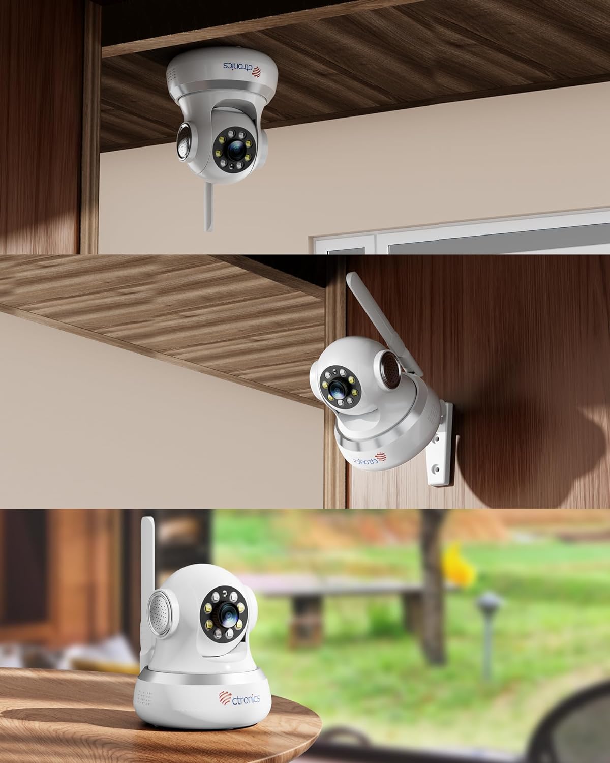 Ctronics 防犯カメラ WiFi不要 室内見守りカメラ 4G LTE 【公式通販】