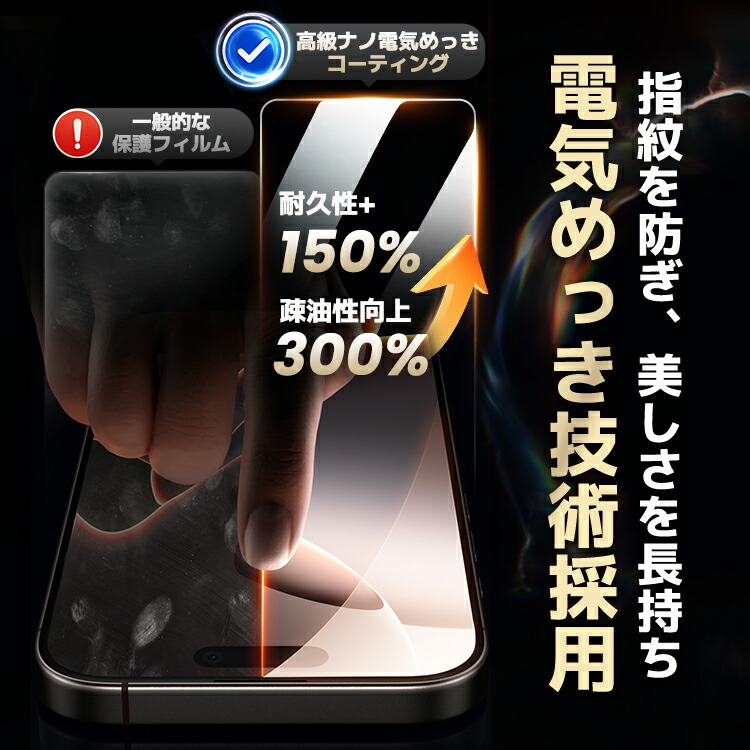 楽天市場】【365日保証・目に優しい・全面保護】 iPhone16e フィルム