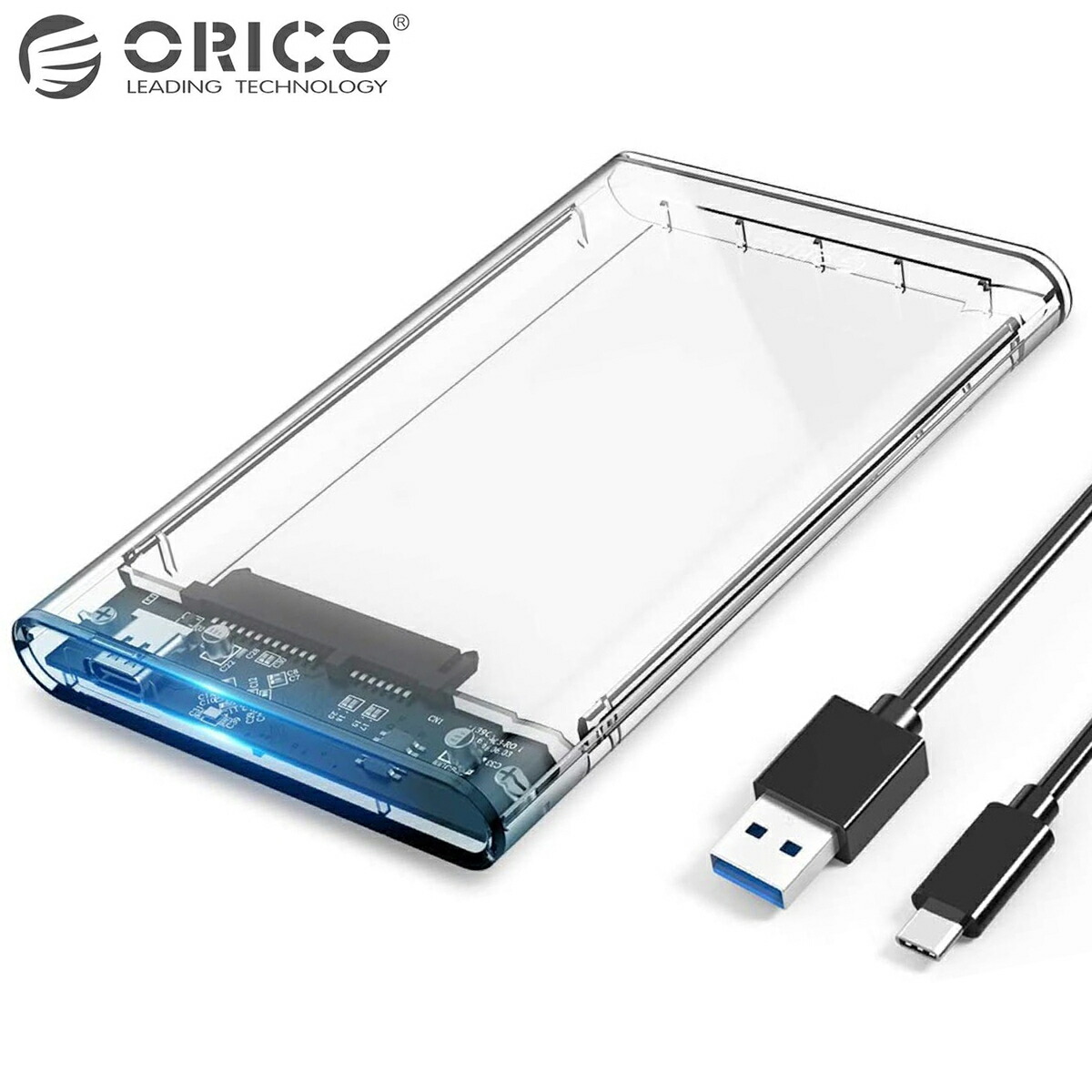 楽天市場】ORICO 2139C3 USB Type-C 2.5インチ HDD SSD ケース 透明