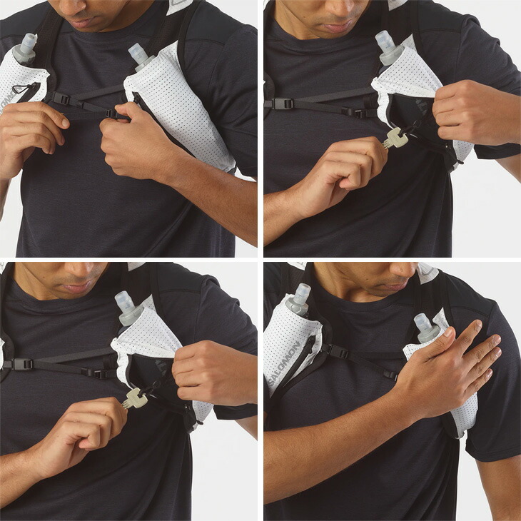 楽天市場】送料無料 サロモン ランニングベスト フラスク(250ml)付