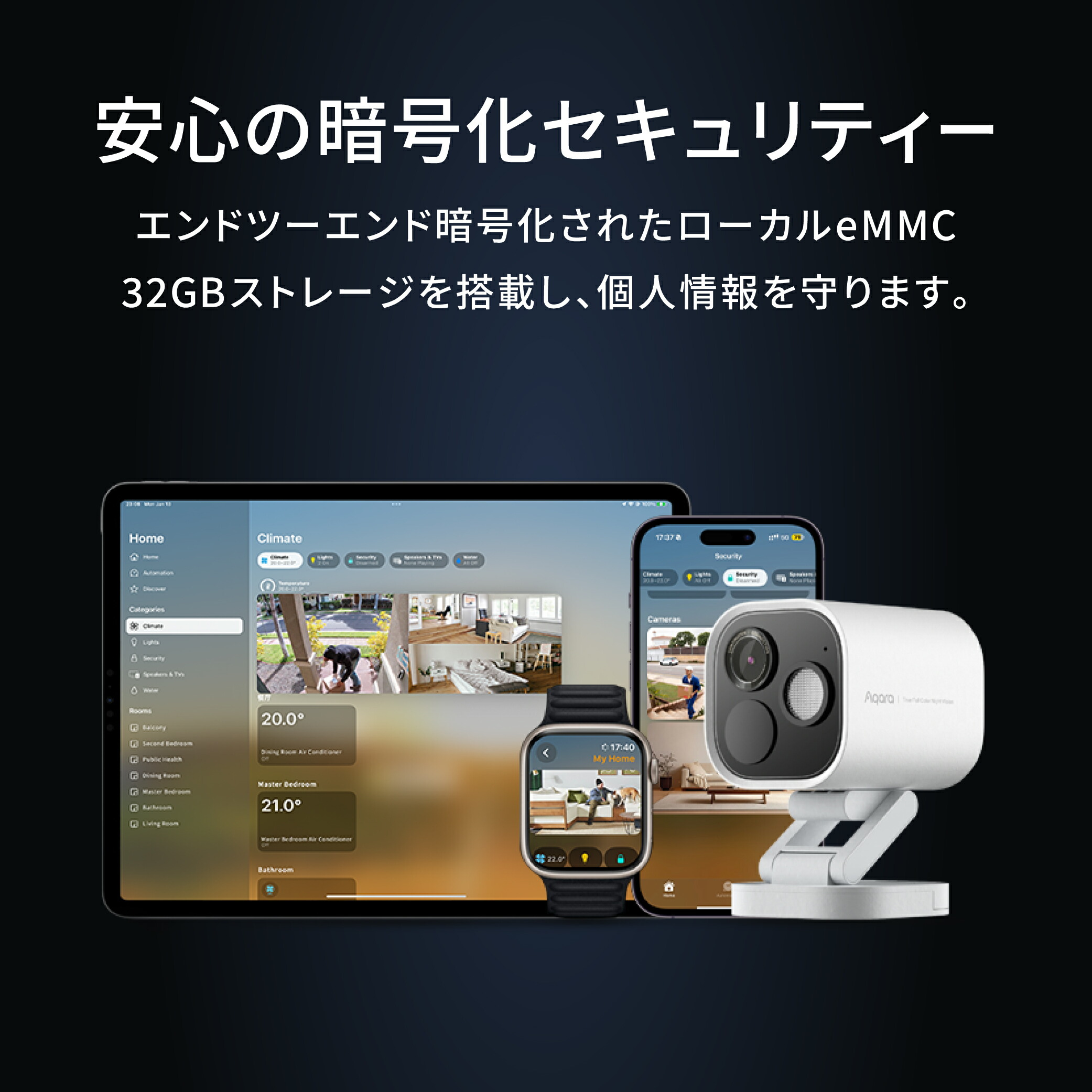 楽天市場】Aqara 防犯カメラ G5 Pro (Wi-Fi) ハブ Hub 監視カメラ AI