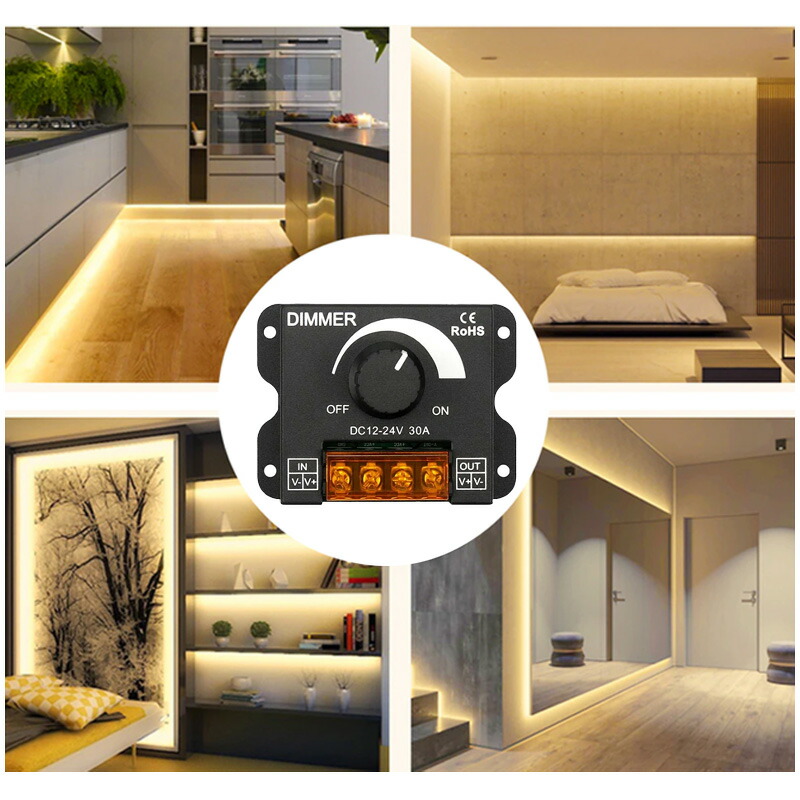 楽天市場】LED 調光器 ディマースイッチ 照明 コントローラー ワーク