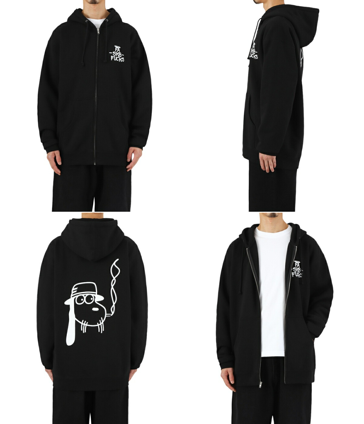 楽天市場】[送料無料]FUCKING AWESOME : SK8 Fucks Zip Hoodie : FA