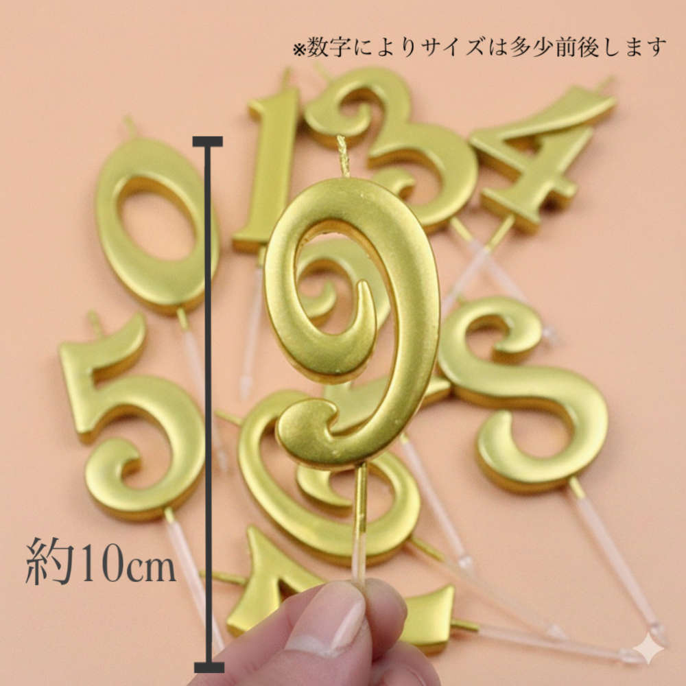 楽天市場】テーブルコーデは一気に映えるゴールドのナンバーキャンドル