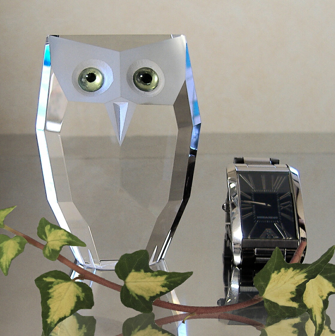 楽天市場】ガラスのフクロウ 開運フクロウ クリスタル ガラス ふくろう