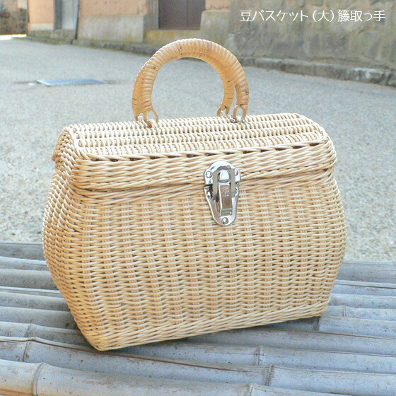 楽天市場】幼稚園 バスケット お弁当箱 籐かご 豆バスケット（大