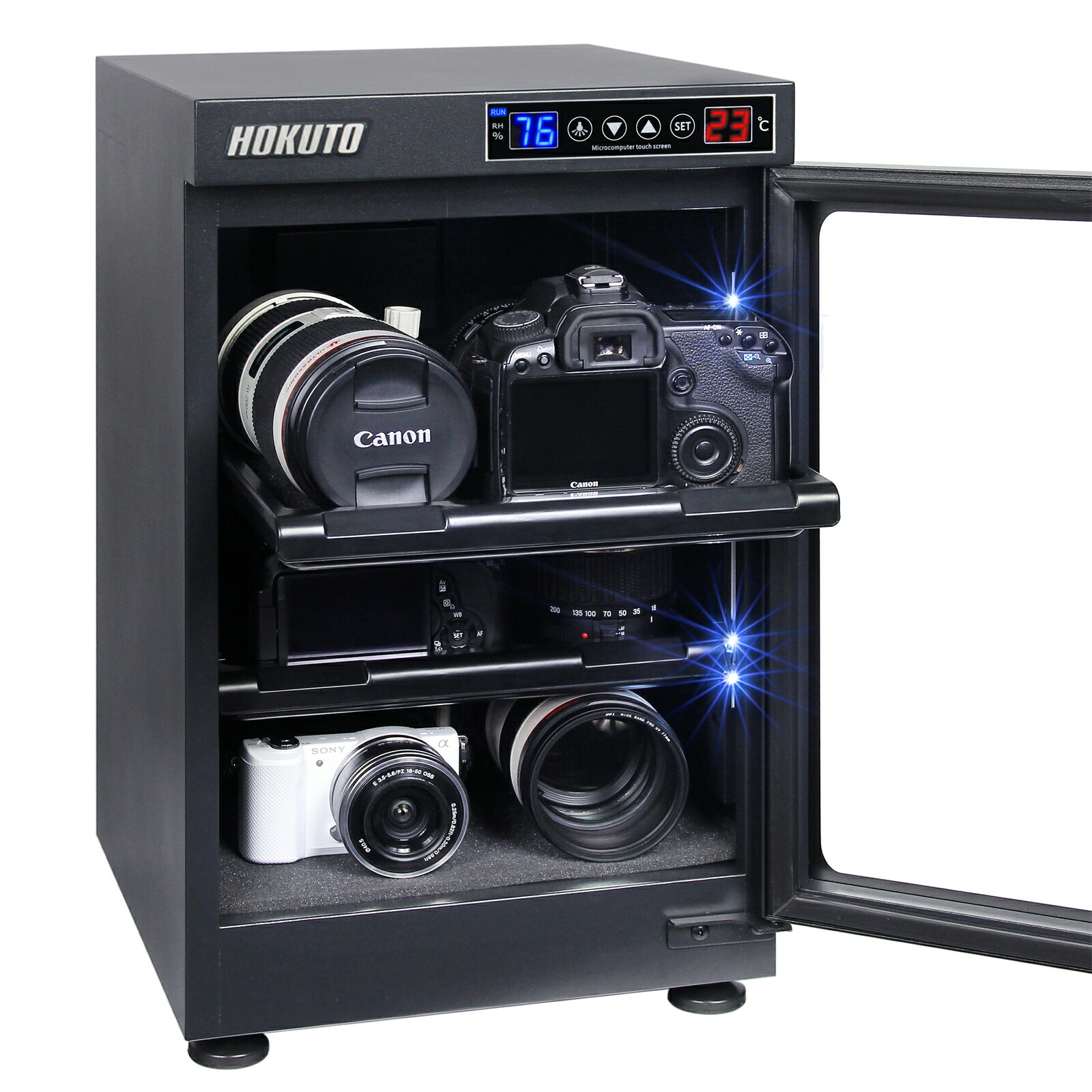 楽天市場】HOKUTO 防湿庫・ドライボックス HP-38EX HPシリーズ38L 5年