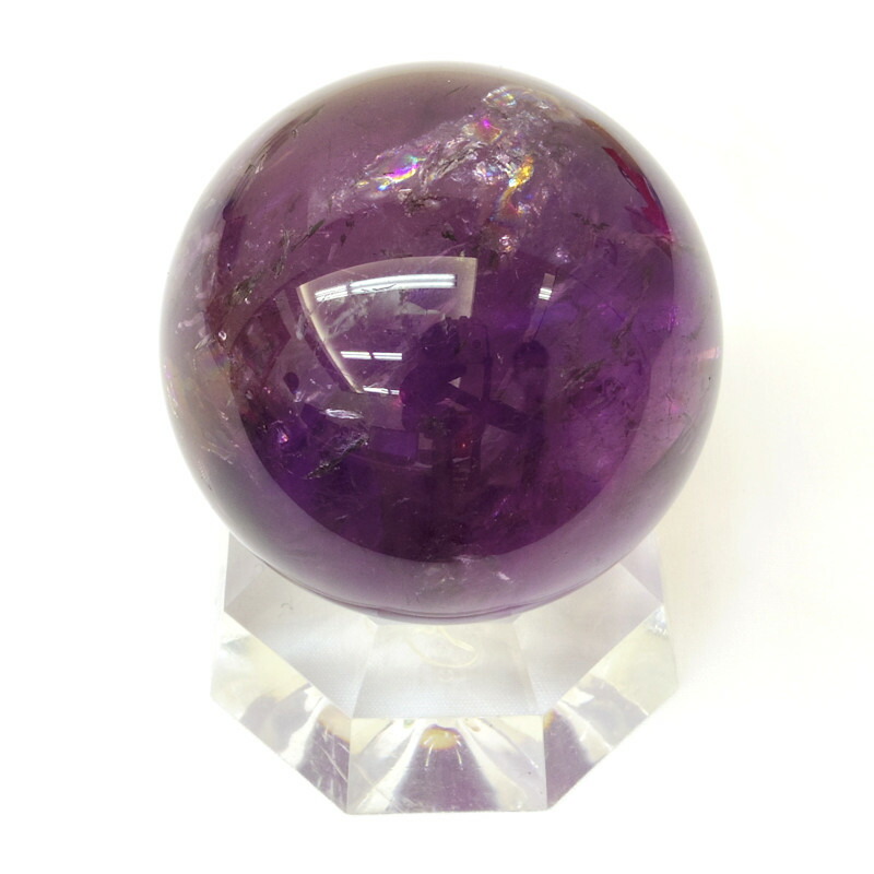 楽天市場】【パワーストーン】アメジスト（紫水晶） 丸玉 47mm玉 145g