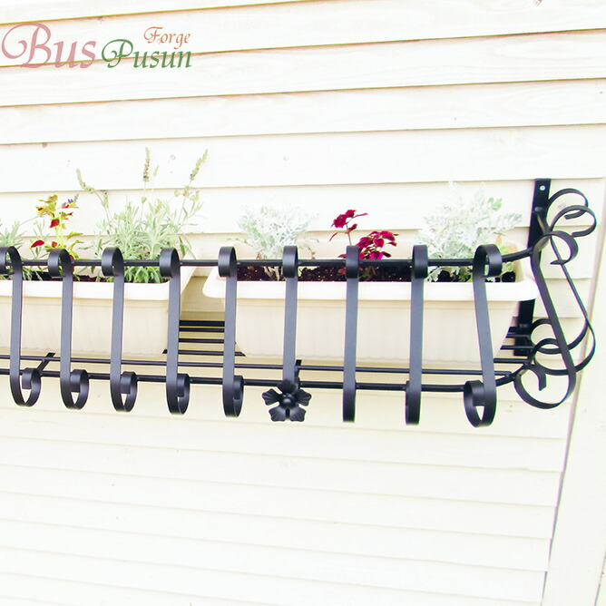 楽天市場】フラワーバルコニー 花付き 1800mm 【ロートアイアン：在庫