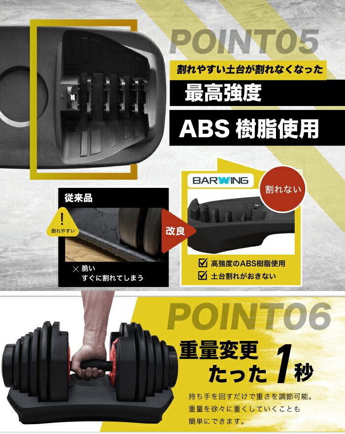 楽天市場】□3/11迄 1,000円OFF□ 可変式ダンベル40kg 2個セット 17