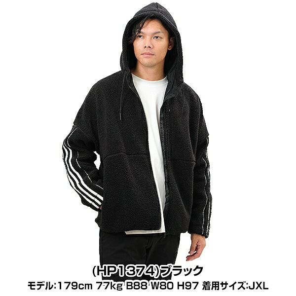 楽天市場】フリースパーカー ボアジャケット メンズ アディダス adidas