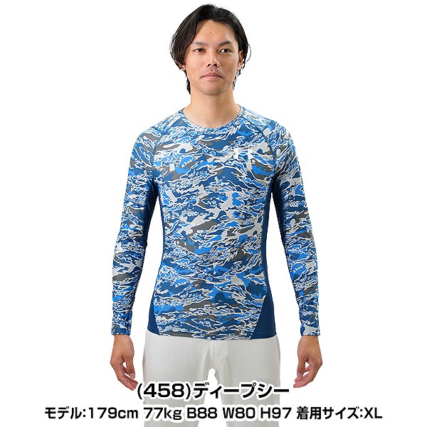 楽天市場】野球 アンダーシャツ 夏用 長袖 丸首 フィットタイプ