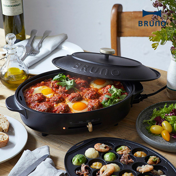 楽天市場】ブルーノオーバルホットプレート スチームの通販