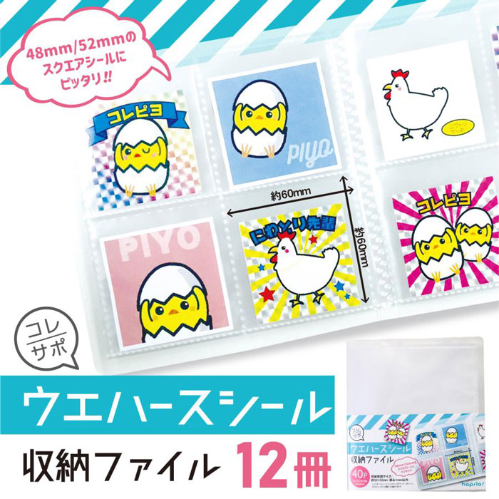 楽天市場】ウエハースシール収納ファイル 40ポケット【FM343】両面使用