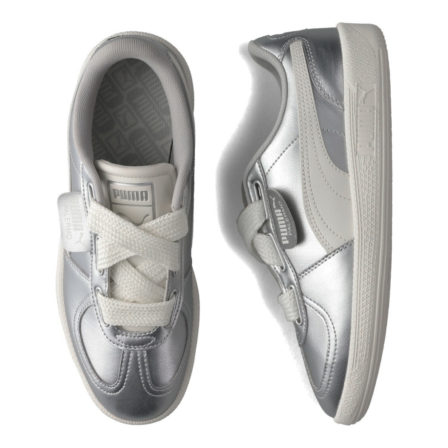 楽天市場】PUMA PALERMO WIDE LACE METALLIC プーマ スニーカー