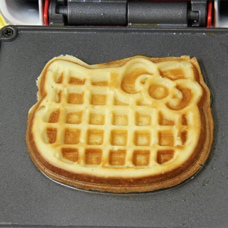 楽天市場】【ワッフルメーカー ハローキティ】キティ型 ワッフル 家電