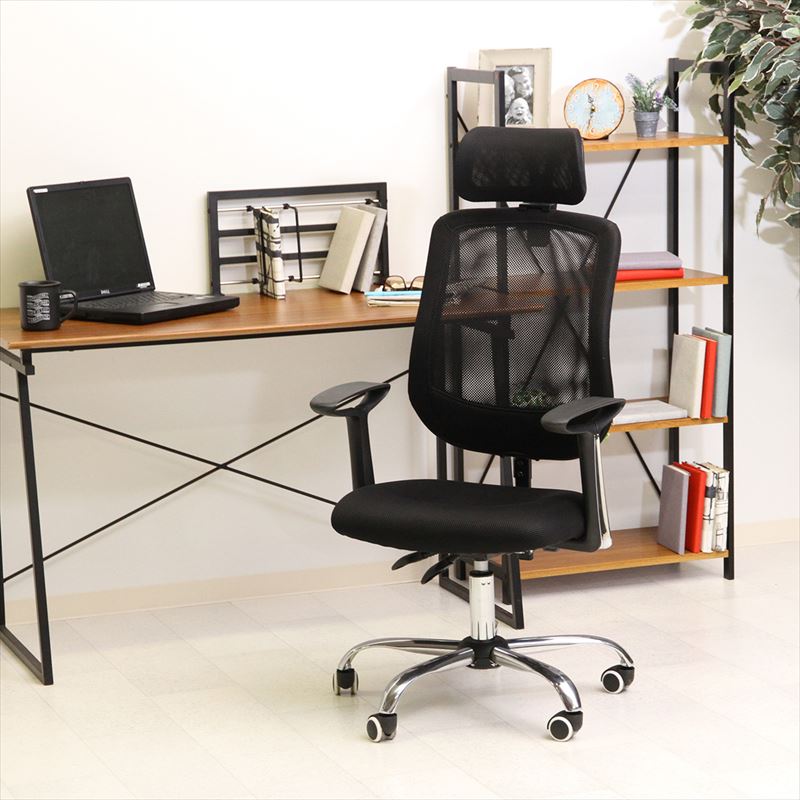 楽天市場】オフィスチェアー ヘッド付 アンテロープ BK【メーカー直送