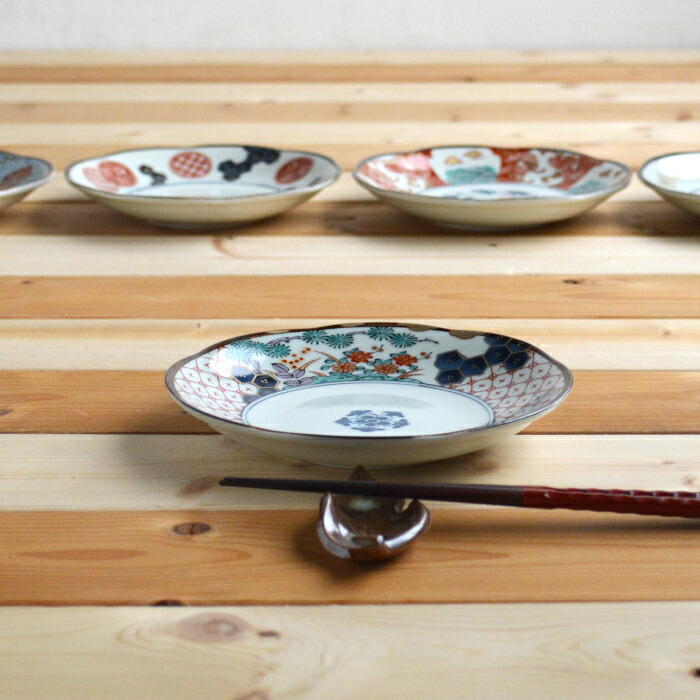 楽天市場】美濃焼 染錦古伊万里 中皿 16cm取皿 ケーキ皿 フルーツ皿 十