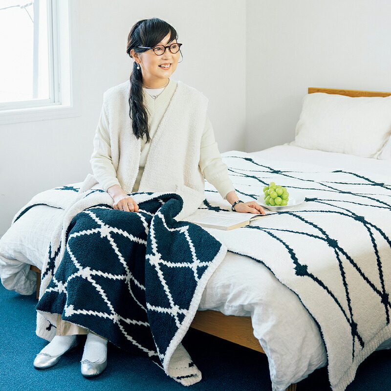 楽天市場】内田彩仍×リンネル×M+home ブランケット 「クーラ」約70