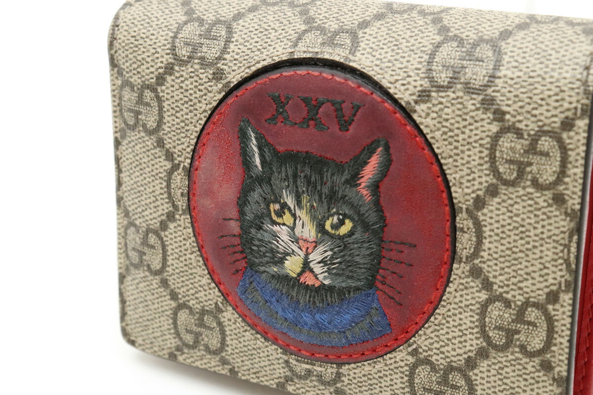 楽天市場】【財布】GUCCI グッチ GGスプリーム ミスティックキャット
