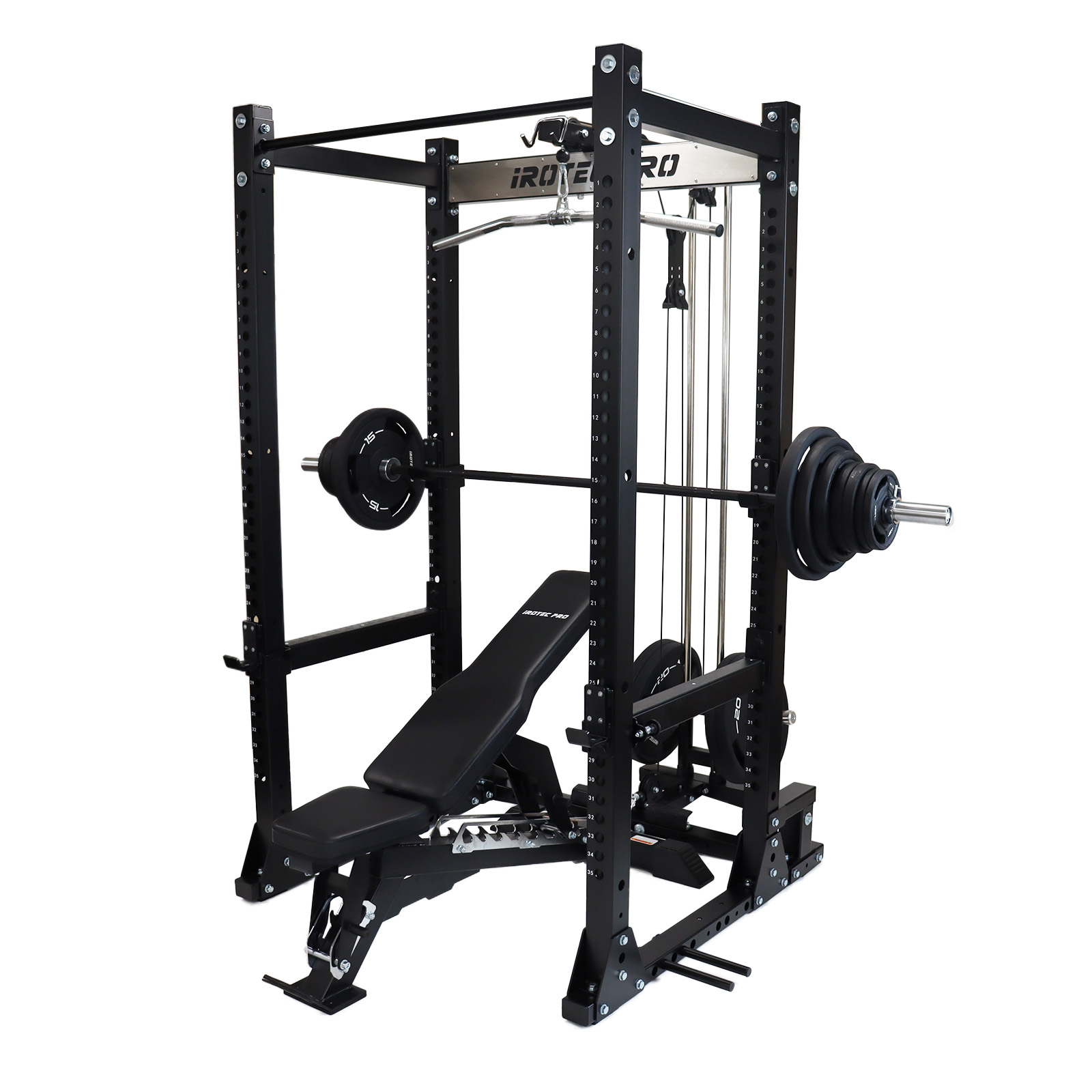 POWERTEC パワーラック アジャスタブルベンチ オリンピックバー パワー