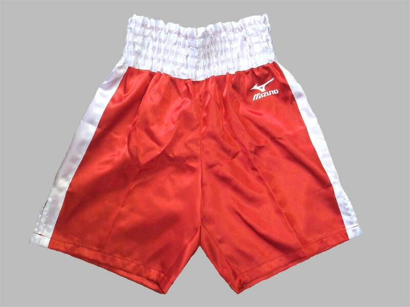 楽天市場】【一部サイズ即納】サテン ミズノボクシングパンツ（赤x白