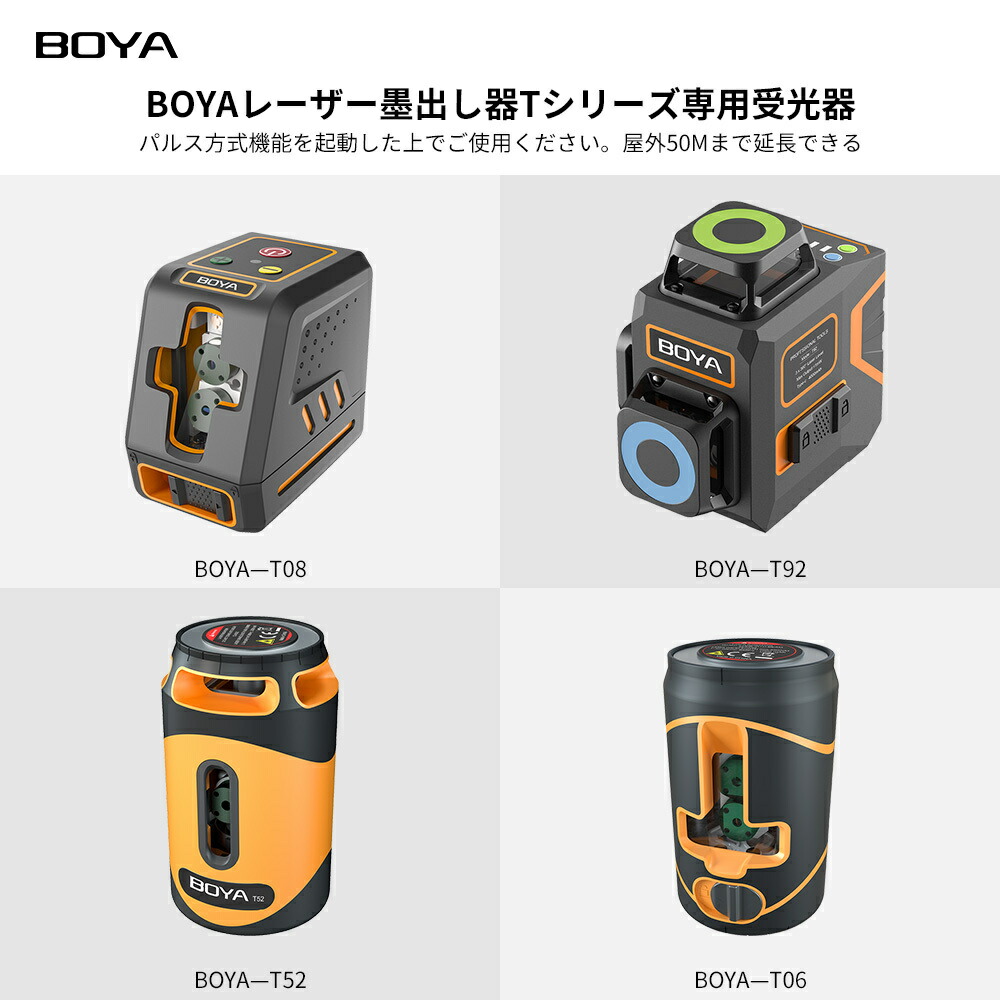 楽天市場】専用受光器 グリーンレーザー墨出し器用 遠距離 受光機 50m