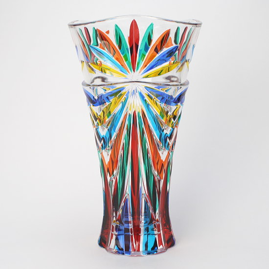 楽天市場】ガラス製 大きい花瓶 カラフル おしゃれ デザイン フラワー