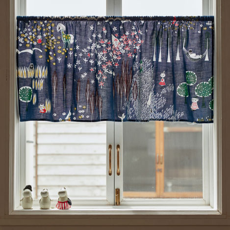 楽天市場】【4000円OFFクーポン配布】ムーミン 北欧カフェカーテン