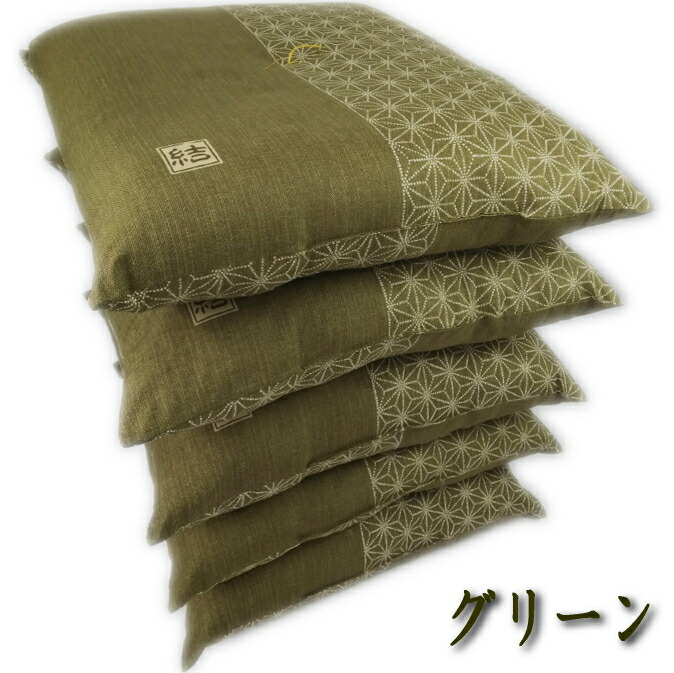 楽天市場】座布団 5枚組 結 日本製 色組み合わせ自由 発送日当日のわた