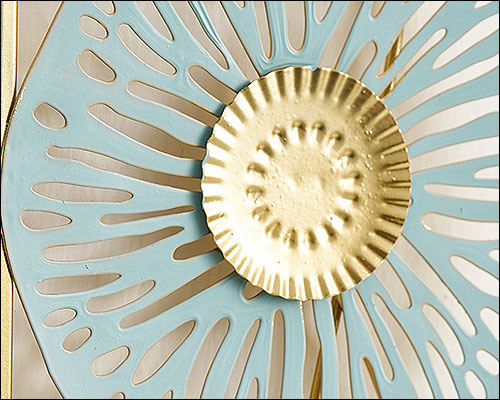 楽天市場】【値下げセール！】壁飾り ウォールデコ アイアン ミラー 花