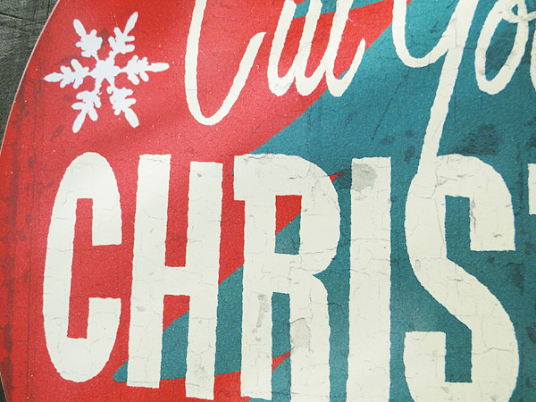 楽天市場】☆稀少な絶盤品☆ クリスマス U.S.ヘヴィースチールサイン