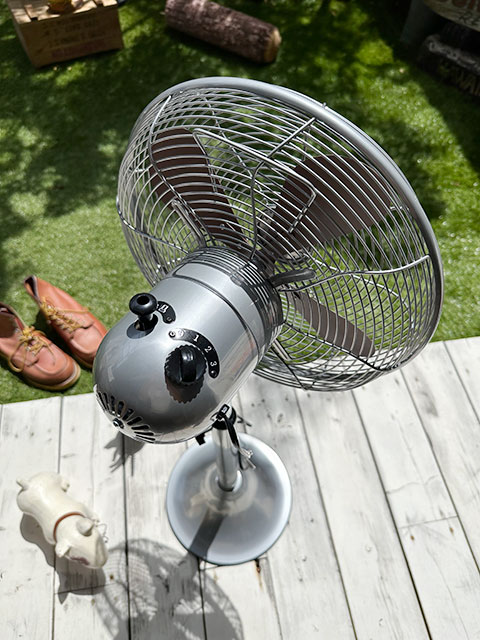 楽天市場】扇風機 ハモサ レトロファン フロア （シルバー） HERMOSA