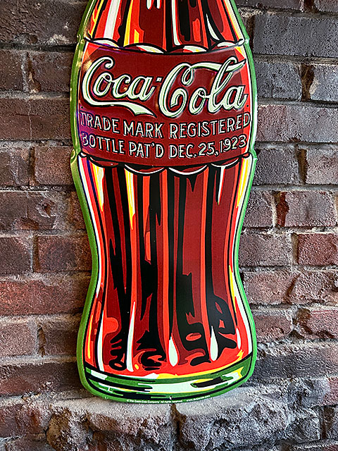 楽天市場】ド迫力！特大サイズ看板 コカ・コーラ コンツアーボトル型