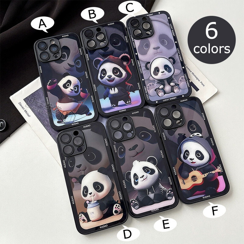 楽天市場】パンダ iphone16 ガラスケース iphone15 pro 光沢 動物柄