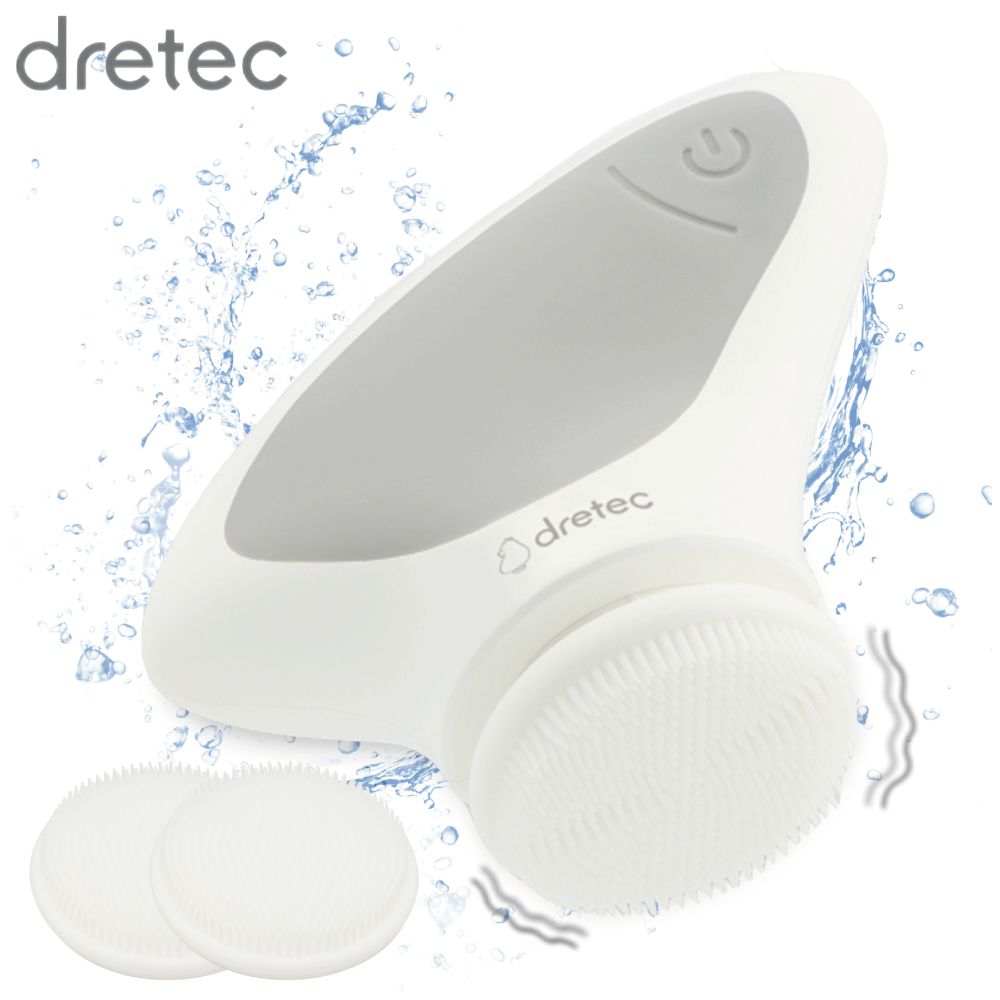 楽天市場】dretec 電動シリコーンフェイスブラシ グレー MS-103GY