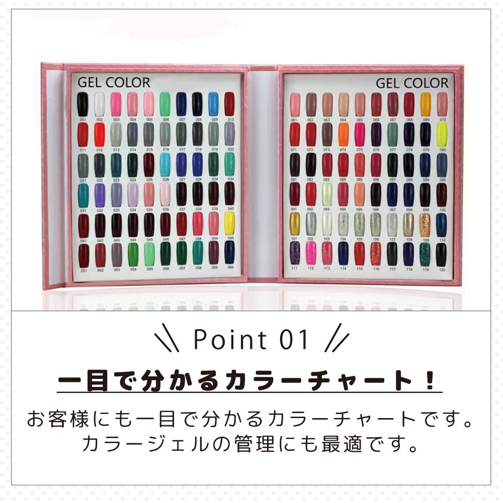 楽天市場】ネイル カラー チャート ブック カラーチャートブック120色