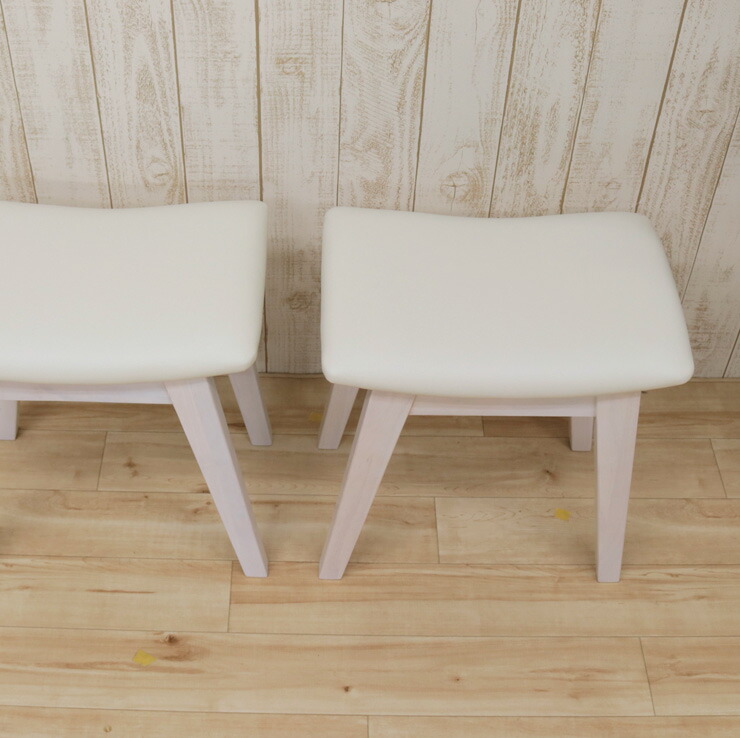 楽天市場】スツール 2脚 幅42cm 完成品 44cs128-2ch-360ww ホワイト