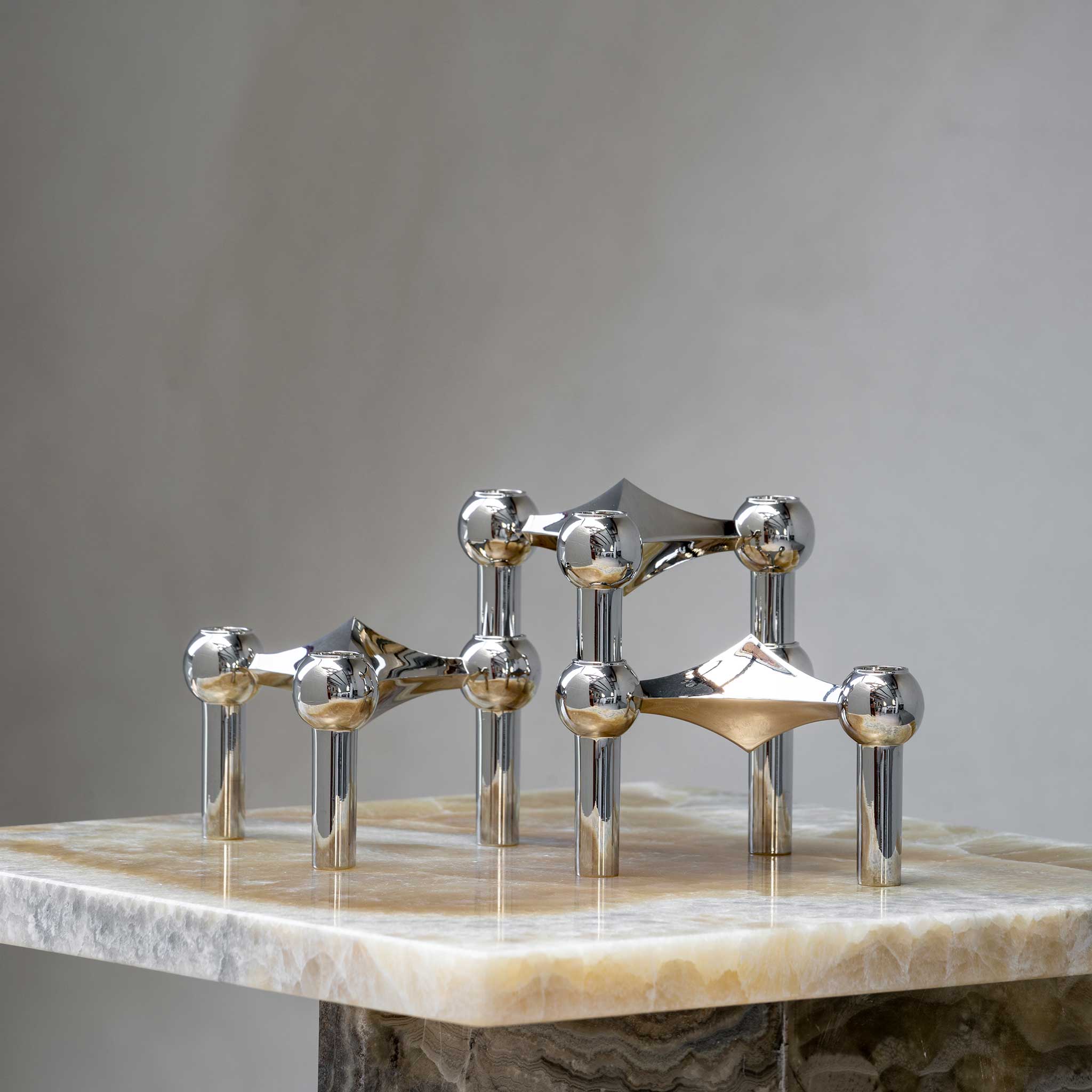 楽天市場】Stoff Nagel ストッフ ナゲル キャンドルホルダー クローム