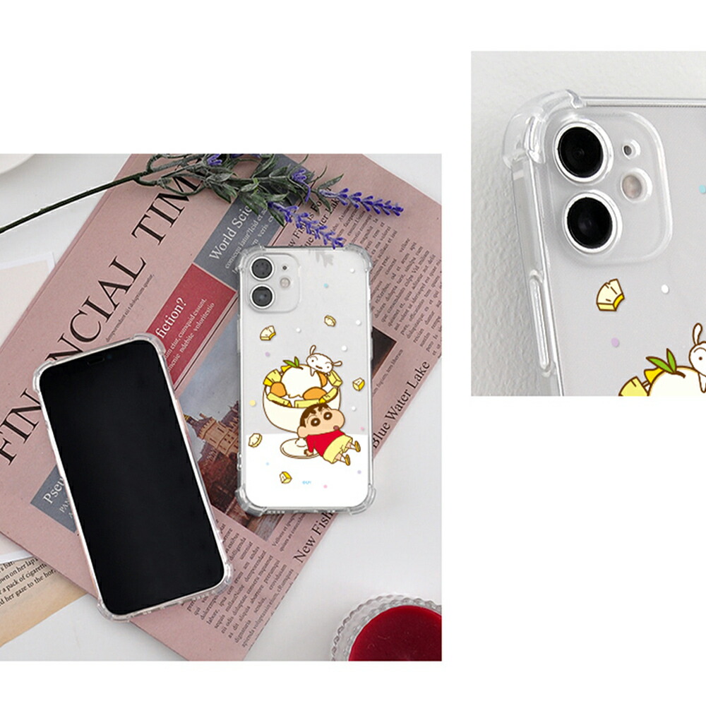 楽天市場】クレヨンしんちゃん スマホ iPhone14 Pro MAX デザート 透明