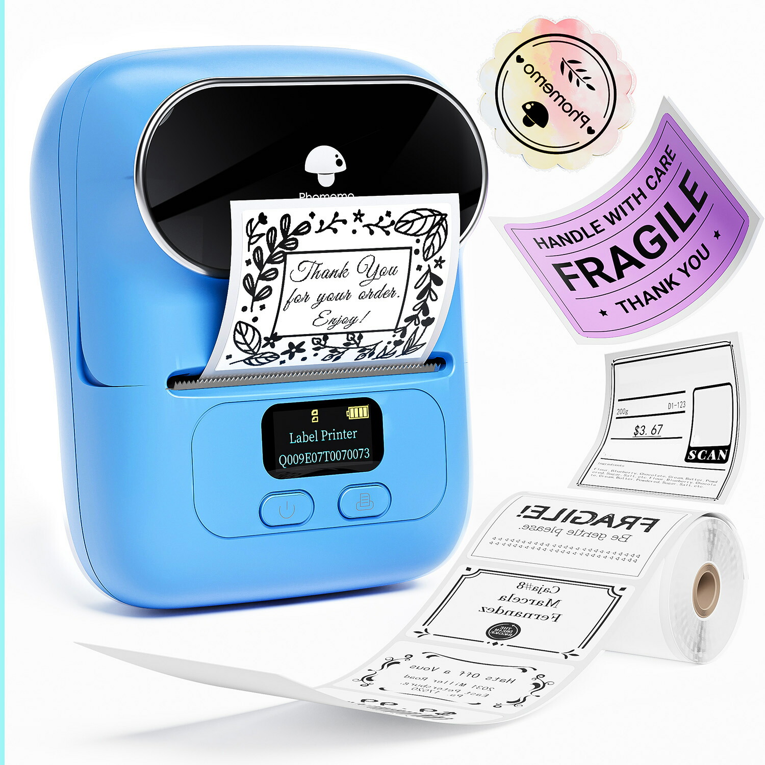 楽天市場】Phomemo M110ラベルプリンター スマホ対応 感熱ラベル