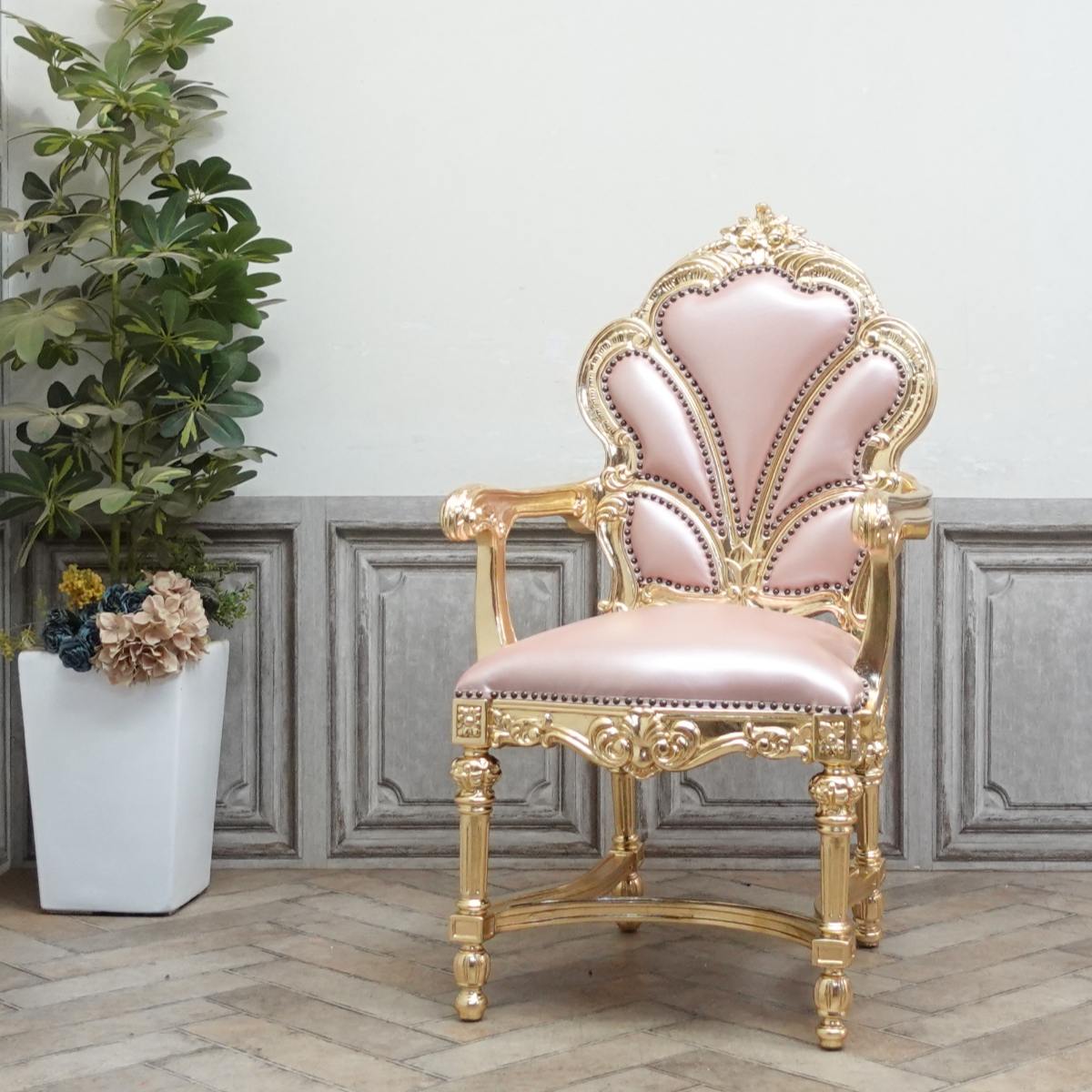 楽天市場】輸入家具 アームチェア アンティーク ダイニングチェア