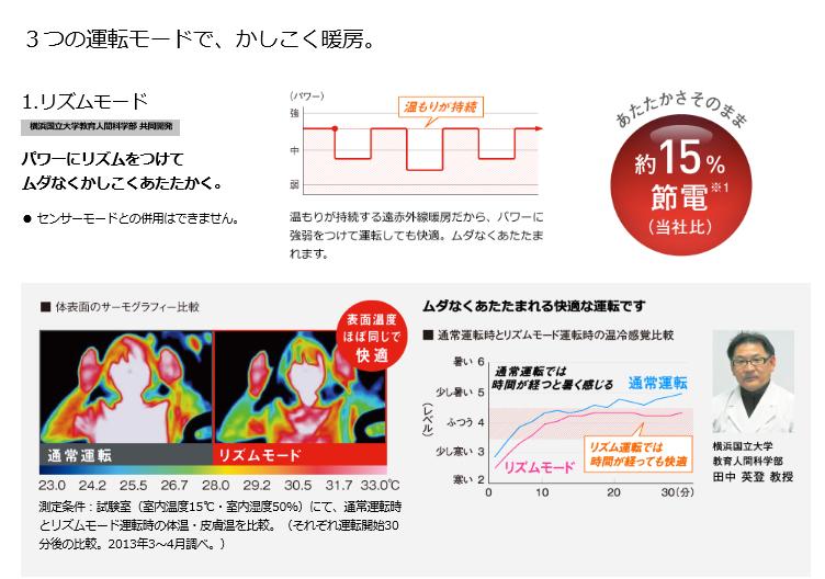 楽天市場】ERFT11TS-W ダイキン セラムヒート 遠赤外線暖房機