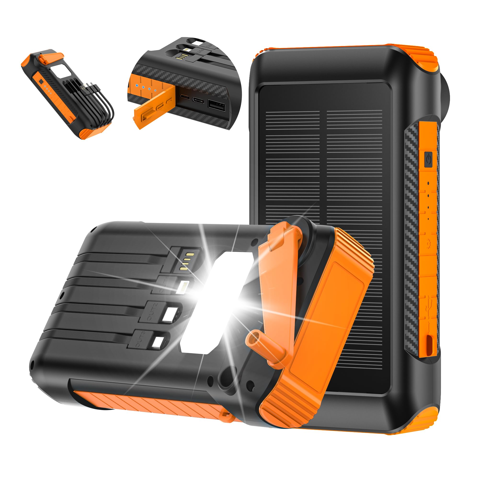 楽天市場】モバイルバッテリー ソーラー 大容量 急速充電 【40800mAh