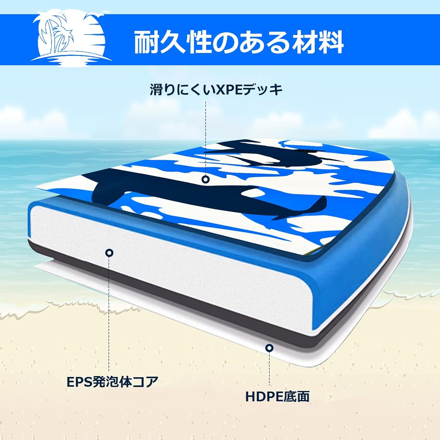 楽天市場】COSTWAY ボディボード ボディーボード リーシュコード付き