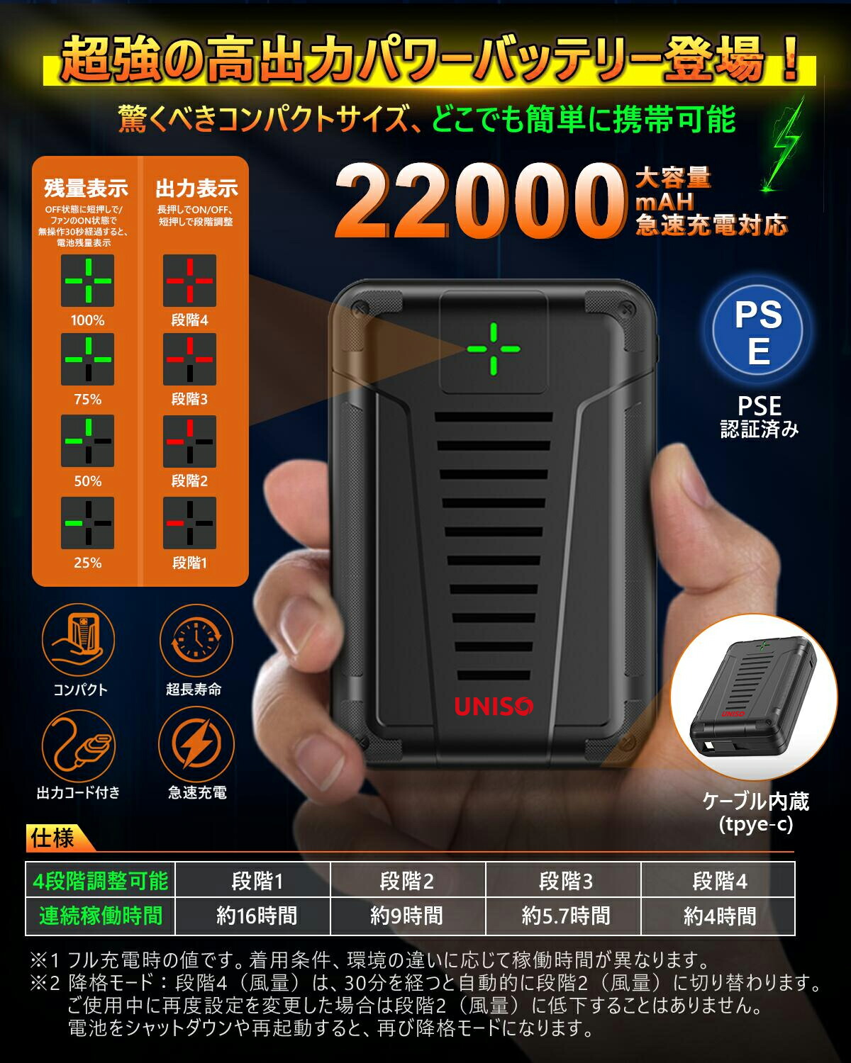 楽天市場】COVELL 【2025最強爆風·体感-10℃】空調冷風服 作業ズボン