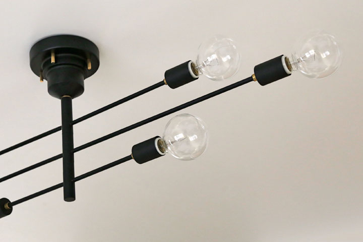 楽天市場】シーリングライト 【 Astre 】 6灯 LED電球 ブラック