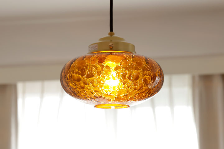 楽天市場】ペンダントライト 【 みかん / アンバー 】 1灯 ガラス