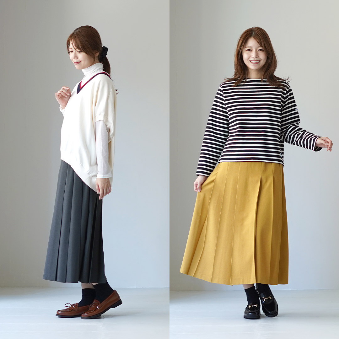 楽天市場】【15％OFFクーポン対象】MIDIUMI（ミディウミ） プリーツSK